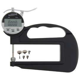 iGaging Deep Throat Thickness Gauge w/6 Anvils Digital Electronic Indicator 0-1"/0.0005"