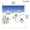 Twizler Merry Christmas Card with Abominable Snowman - Happy Christmas