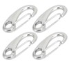 4pcs 100mm Heavy Duty Snap Rope Hook Stainless Steel Spring