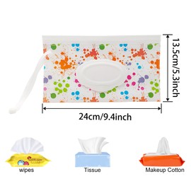 itechpanda 2 Pack Portable Baby Wipes Dispenser Holder Set Refillable Container Lightweight Travel Cases