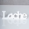 levandeo Set of 3 Wooden Lettering "Lebe Liebe Lach" White