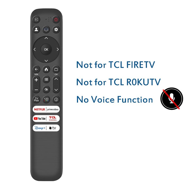 Remote Control Replacement for TCL Google TV, RC813 Remote for
