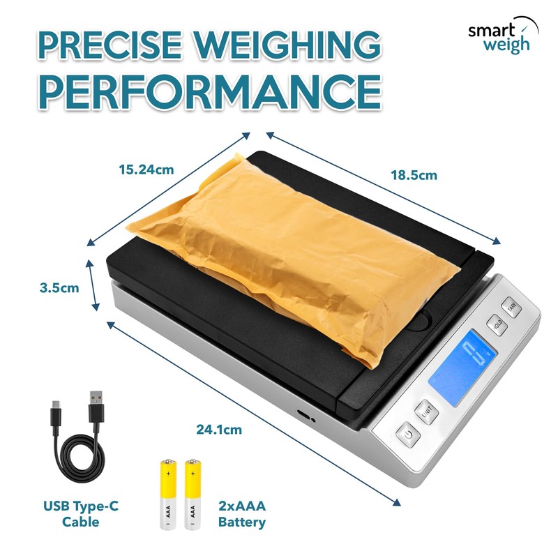 Smart Weigh Digital Shipping Scale 66LB x 0.1oz Hold and