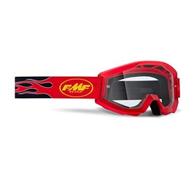 FMF POWERCORE Goggle Flame Red - Clear Lens
