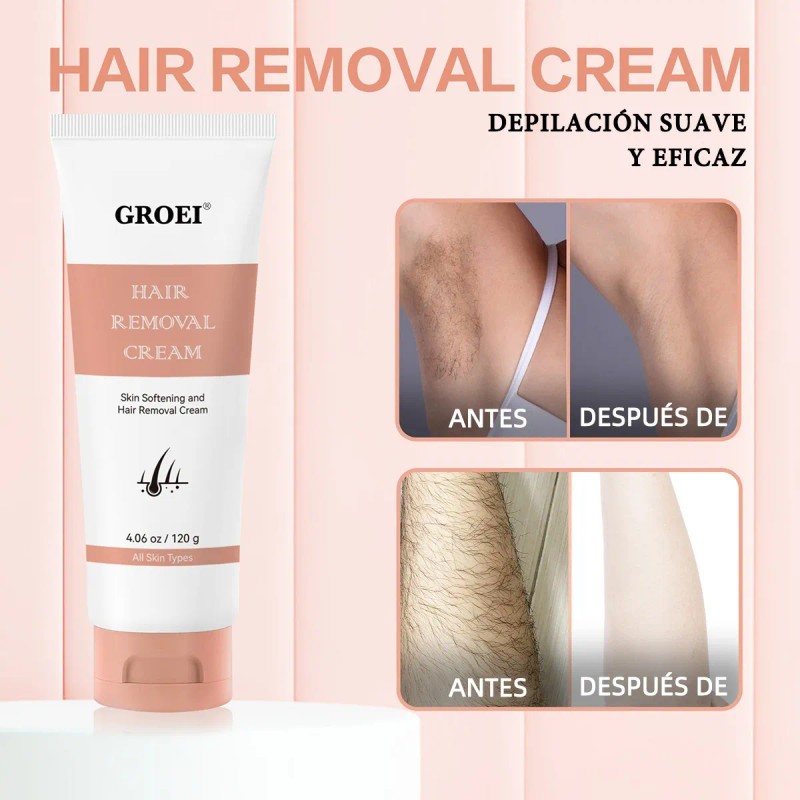 Crema Depilatoria Corporal Con Espátula Para Mujer Y Hombres