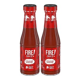 Taco Bell 2 Taco Bell Sauce 7.5 oz Glass Bottles: Diablo, Fire, Hot, Mild or Verde Salsa - Mild Sauce