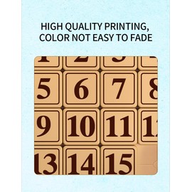 Wooden Number Slide Puzzle Wooden Digital Huarong Road Digital Math Educational Puzzle Brain Teaser Sliding Puzzle IQ Game Toy School Party Toy (5 x 5 Sliding Puzzle)