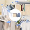 YUBELLES Clothes Drying Rack, Gullwing Laundry Rack, Collapsible, Space-Saving Laundry