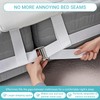 Adjustable Bed Connector Bridge Kit with Memory Foam Pad -