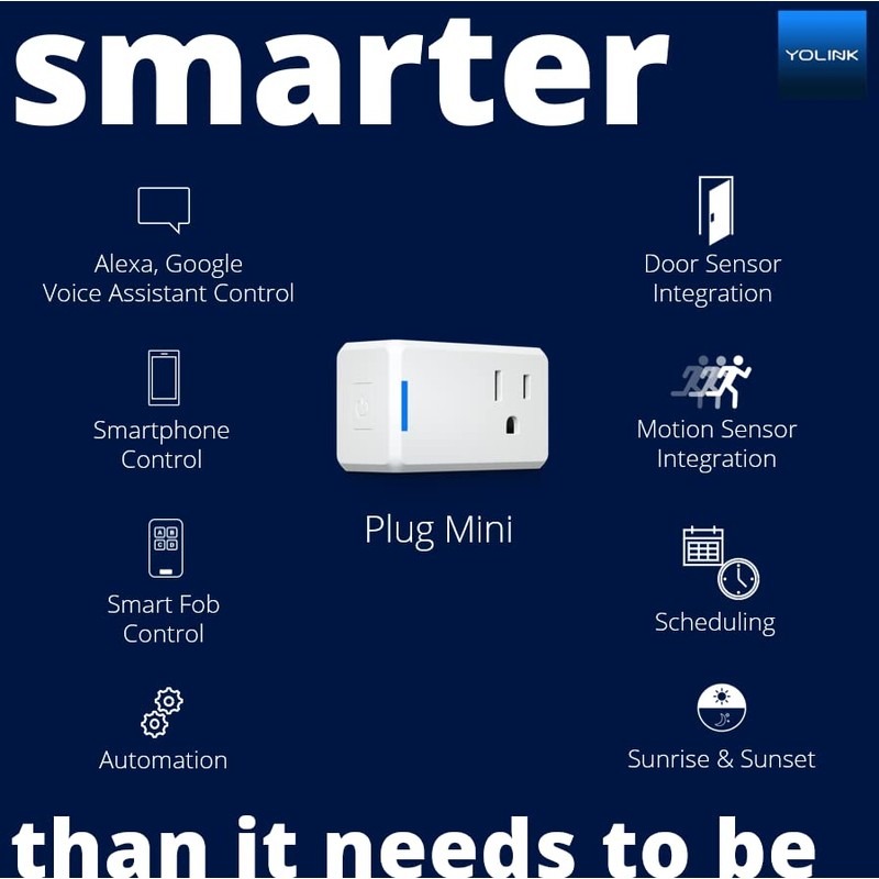 YoLink Mini Plug, 1/4 Mile World's Longest Range Smart Home