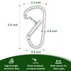 CQ Garden Flag Snap Hooks, Large Size Aluminum Metal Flag