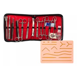 Hergom Premium Estuche De Disección Veterinario Acero Inox Alemán 20 Piezas