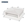 GSW 14” White Powder Coated 4-Way Adjustable Air Diffuser for