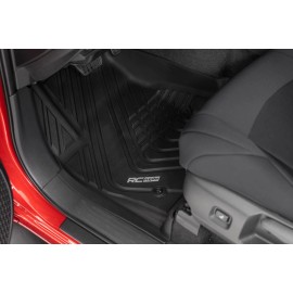 Rough Country Suspension Flex Fit Floor Mats | Front | Crew | Toyota Tacoma 2WD/4WD (2024)