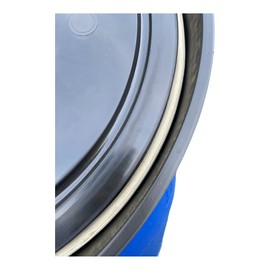F & R Rubber Seal for 120 Litre Barrel, Leakage & Spill Seal, Easy Install Seal Seal for Barrel Lid, Lid Seal, Replacement Gasket, White