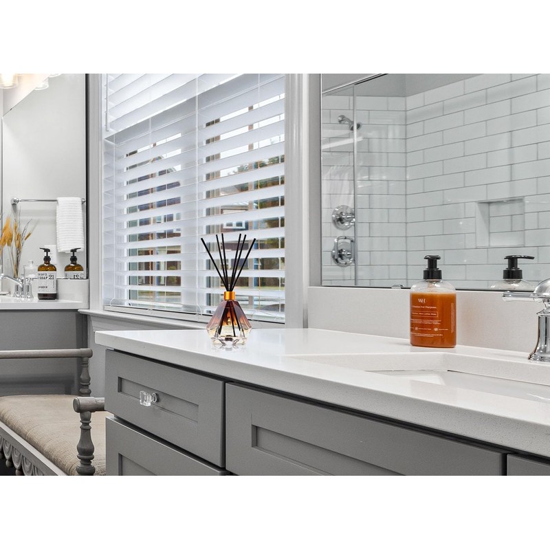 Reed Diffuser Set Gardenia Scent for Bathroom Accessories Shelf Decor