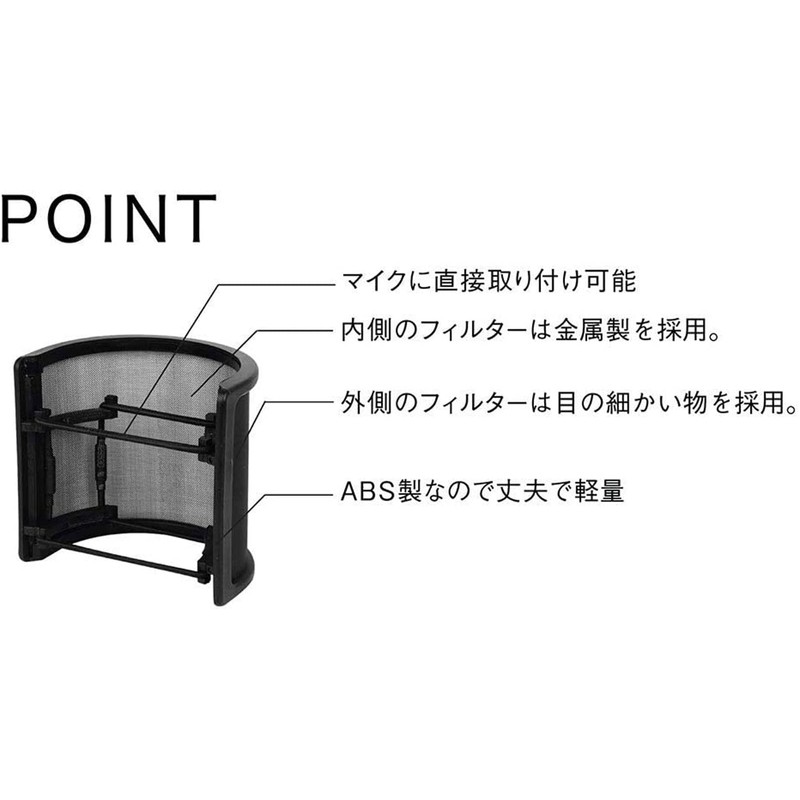 Kikutani PO-7 Pop Blocker, Metal Net Layer, Elastic Rubber Band,