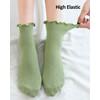 Beieverluck 12 Pairs Ruffle Socks - Women's Frilly Ankle Socks