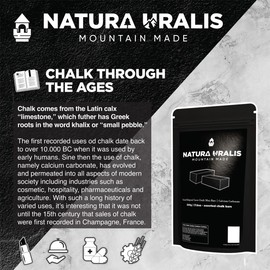 Natura Uralis Premium Belgorod Sawn Chalk Mini-Bars | 500g of White Chalk Mini-Bars - Amazing Crunch, Satisfying Earthy, Velvety and Firm Texture, ASMR Sensation, Natural Calcium Carbonate