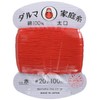 ダルマ 手縫い糸 家庭糸 太口 #20 100m Col.R 赤 5枚セット 01-0120