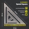 KIRNER Carpenter's Square 180 mm - Precise Stainless Steel Metal