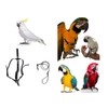 Black Adjustable Chest Strap for Parrots Size Elastic 10mm 2