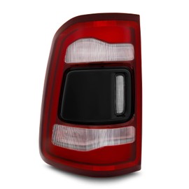 AKKON - Fit 2019-2024 Dodge Ram 1500 Rebel (Non Blind Spot Sensor) LED Tail Light OE Style Black Red Driver Lamp Replacement