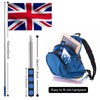 DOINEUFL Telescopic Flag Pole, Handheld Telescopic Pole, Extendable Flag Pole