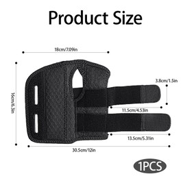 Wrist Brace, Adjustable Wrapping Wrist Support, Wrist Guard Bandage Thumb Brace With Splints, Suitable For Left Hand, Suitable For Both Men And Women, Relieves Arthritis Pain, Wraps And Treats Tenosynovitis And Tendinitis