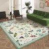 ASPMIZ Insect Area Rug 3X5, Beige Bedroom Rug Non Slip,