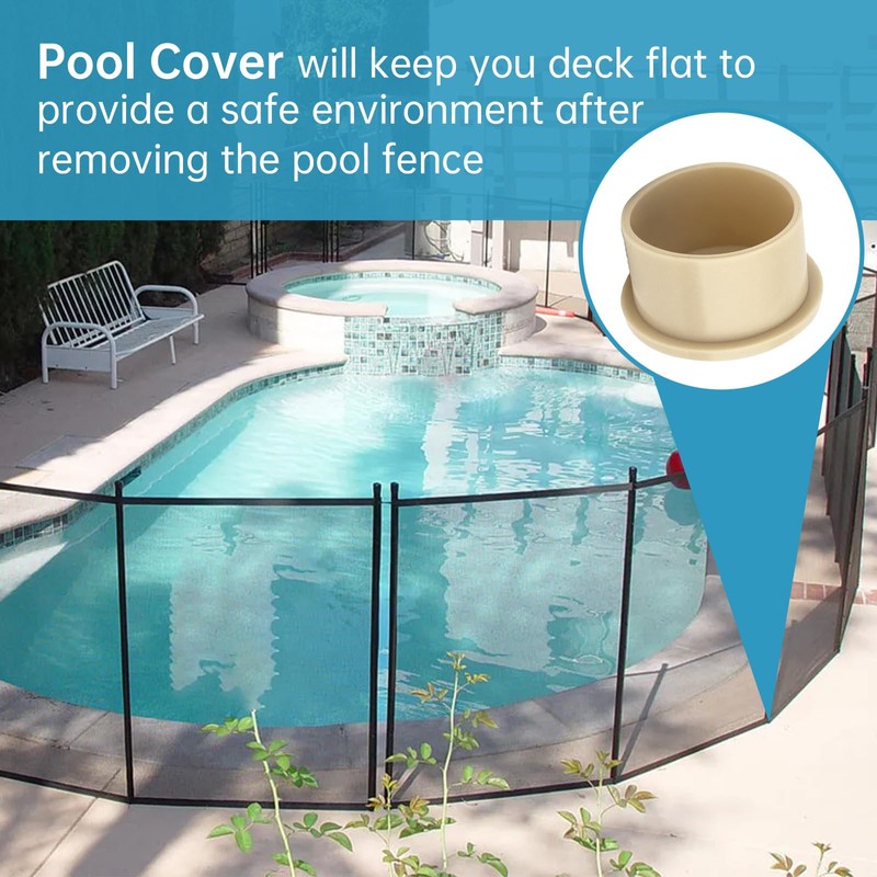 30 Pcs Trdzi Pool Cover for Fence Hole Deck Patio