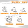 Rustark 105Pcs M6 M8 M10 M12 M14 304 Stainless Steel