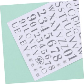 Outanaya 8pcs Letter Nail Stickers for Women DIY Nail Art Decals Fashionable Manicure Supplies Easy to Apply for Girls Designs