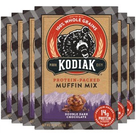 Kodiak Cakes Protein Muffin Mix Double Dark Chocolate Pack of 6 14 Ounce
