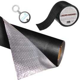 Lumintrail Mobile Flex Bottom Board Mobile Home Underbelly Wrap Repair | 48" x 100ft | Durable Polyethylene Vapor Barrier | with 4" x 108ft Flex Mend Bottom Board Repair Tape a Keychain Light