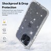 Aircawin Compatbile with 15 Pro Max Case Clear Glitter,Full Protective