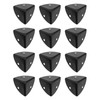 Create idea 12 x Black Corner Braces Decorative Protectors for