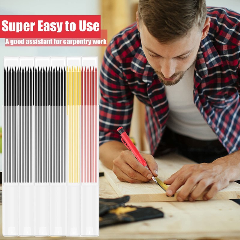 36Pcs Tracer Pencil Refills, 2.8 mm Tracer Pencil Refills Black