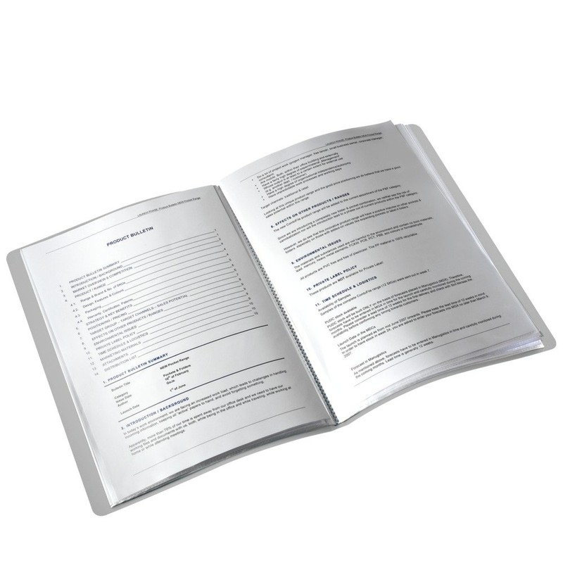 Leitz 39580094 Style Display Book Satin Black 20 Pockets Pack