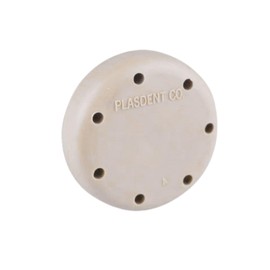 Plasdent 400BSS-1PS Magnetic Dental Bur Block 7-Hole Small Round Vanilla
