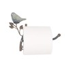 Owlgift Wall Mounted Metal Toilet Tissue Holder w/Ceramic Bird, Roll