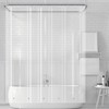 SYDHANL Clawfoot Tub Shower Curtain 180x70 Inch Wrap Around Clear
