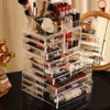 Cq acrylic Clear Makeup Storage Organizer Drawers Skin Care Large