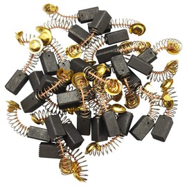 Sipery 30 Pcs Carbon Brushes 6.5x7.5x12.5mm with Wire Leads and Brush Springs Angle Grinder Carbon Brushes 21# for Generic Electric Motor