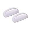 Adhesive Handle, 2 Pcs White Self-Stick Wardrobes Handles Helper with