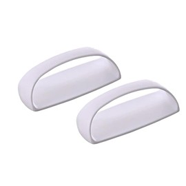 Adhesive Handle, 2 Pcs White Self-Stick Wardrobes Handles Helper with Adhesive Door HandleInstant Cabinet Handle Pulls Drawer Pull Helper with Adhesive Sliding Door Stick On Handle for Glass Windows