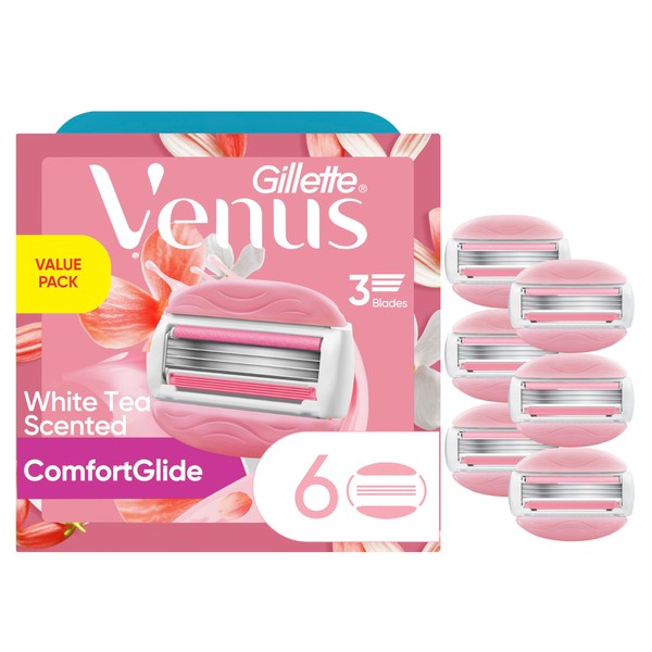Gillette Venus Gillette Venus ComfortGlide White Tea Women's Razor Refills,