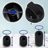 Gas Cooker Knob with 3 Concealed Axle Adapters - Black