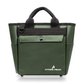 PYKES PEAK Golf Round Tote Bag, Ultra Lightweight 12.6 oz (340 g), Waterproof, Round Pouch, Cart Bag, Golf Bag, Women's, Men's, 8 Colors, Khaki