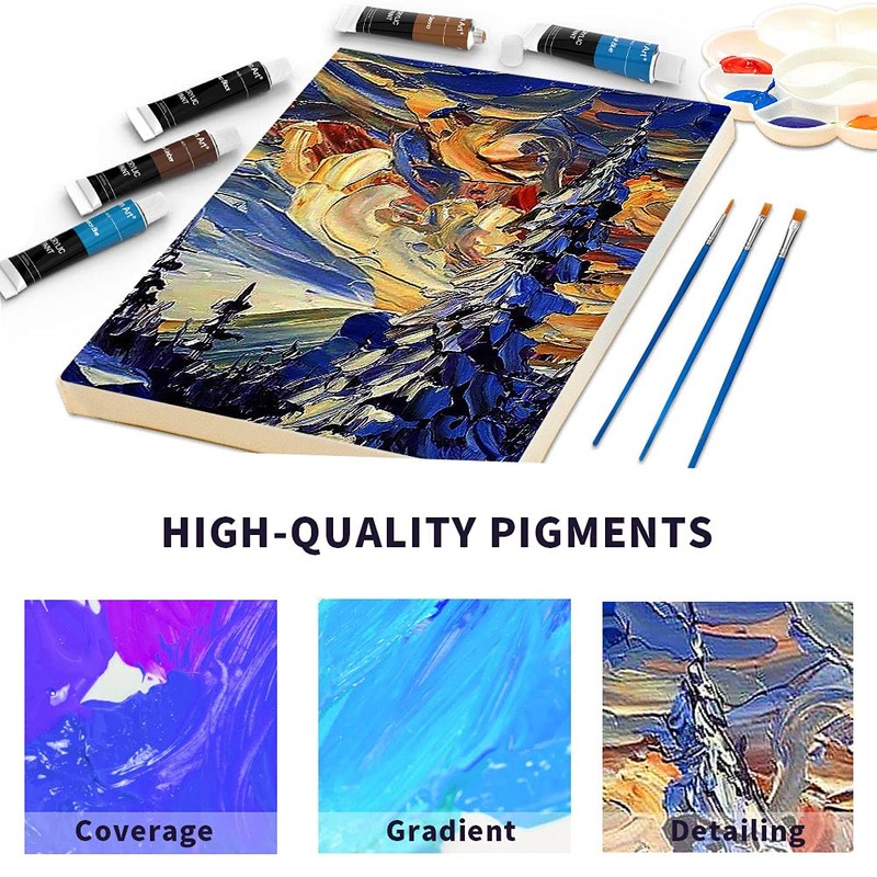 Aen Art Acrylic Paint Set for Pumpkin Painting, 16 Colors